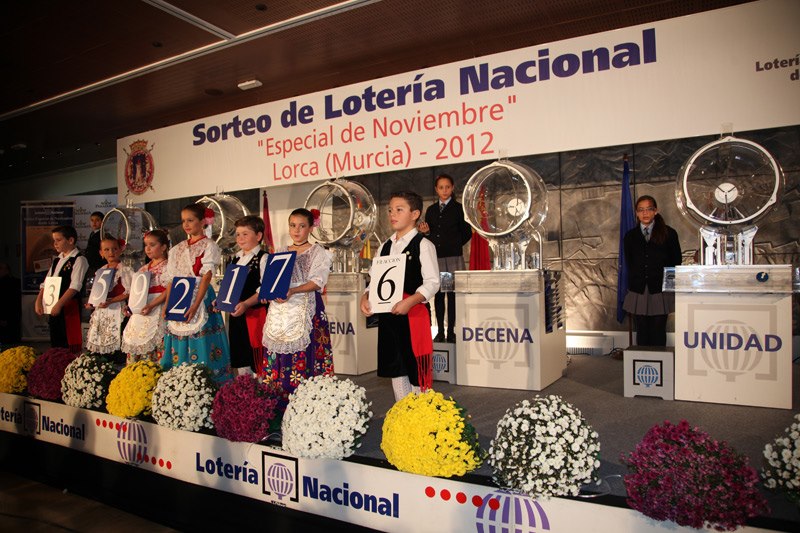 "...no lo olvides, LA SUERTE existe..." Todo , todo se quedo aqui en la Region de Murcia.