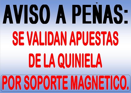 A LA VANGUARDIA EN NUEVAS TECONOLOGIAS, SE HACEN COMBINACIONES INFORMATIZADAS. SE VALIDAN APUESTAS POR SOPORTE MAGNETICO